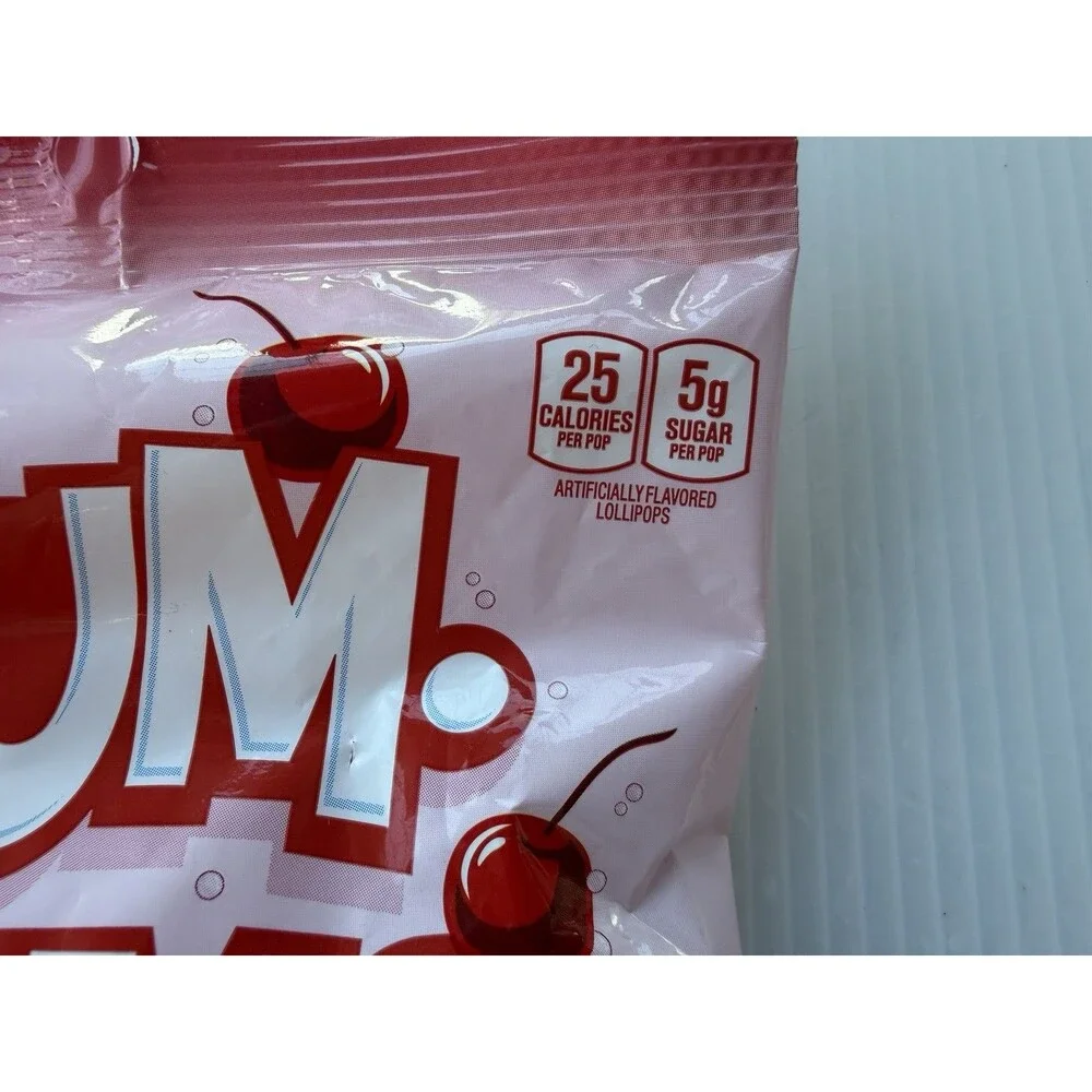 2pc Dum-Dums Shirley Temple Flavored Lollipops 3.5 Oz Bags Cherry Indv Wrap Pops